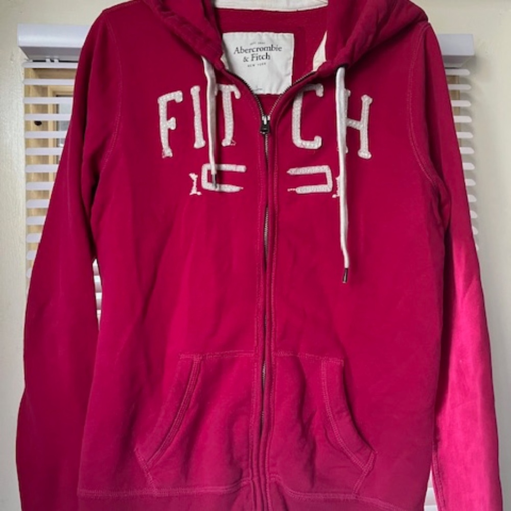 Abercrombie Large Dark Pink Hoodie